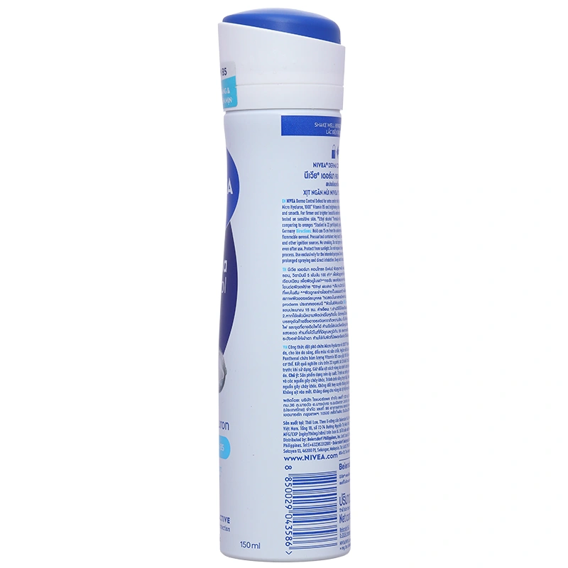 Xịt khử mùi Nivea Derma Control dưỡng sáng, ngăn mùi hôi suốt 72h chai 150ml - 3